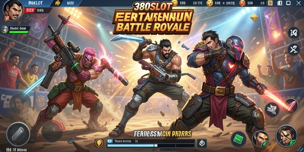 Gameplay seru di 380SLOT, pertarungan intens di arena Battle Royale.