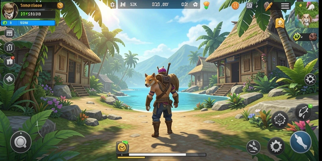 Tampilan menarik dari gameplay 5ZK yang menggambarkan kehidupan virtual.