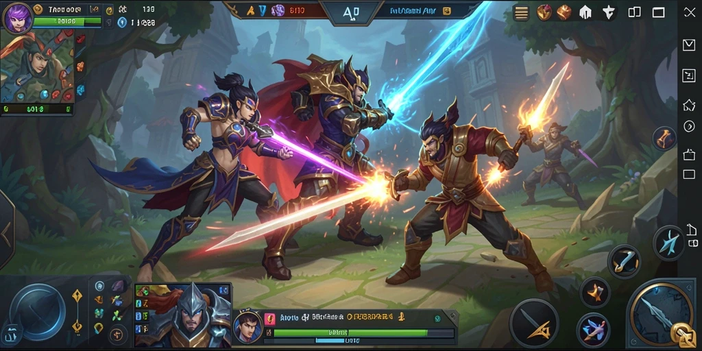Tampilan menarik dari gameplay MOBA API77 dengan aksi seru.