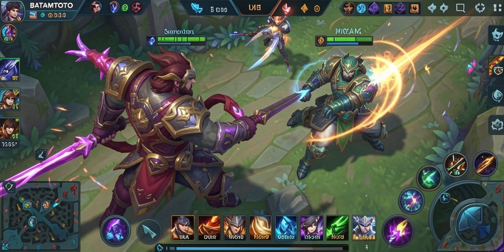 Tampilan gameplay seru dan dinamis dalam BATAMTOTO.