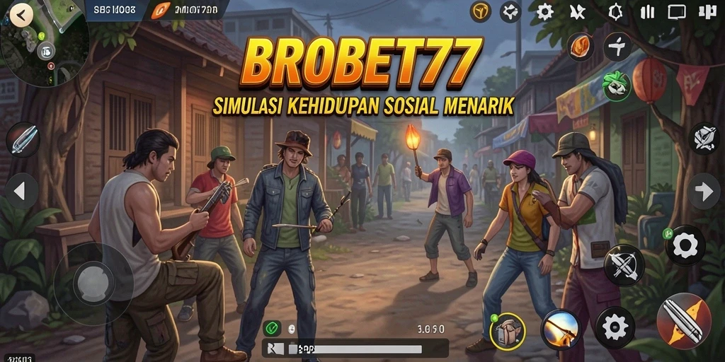 Tampilan gameplay menarik dari BROBET77 dengan interaksi sosial.
