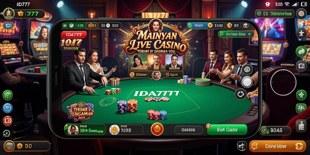 Gameplay seru dan interaktif dalam aplikasi Live Casino IDA777.