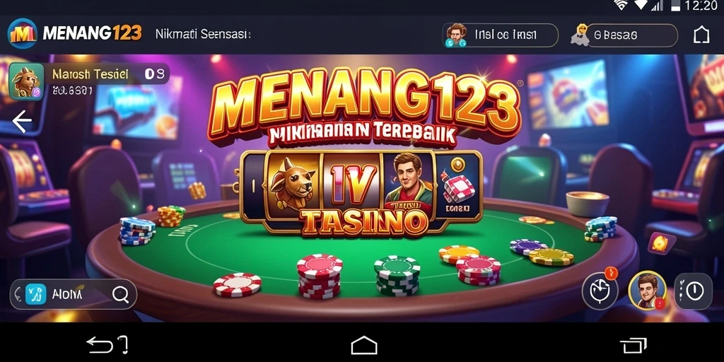 Tampilan gameplay menakjubkan dari MENANG123 dengan atmosfer kasino yang unik.