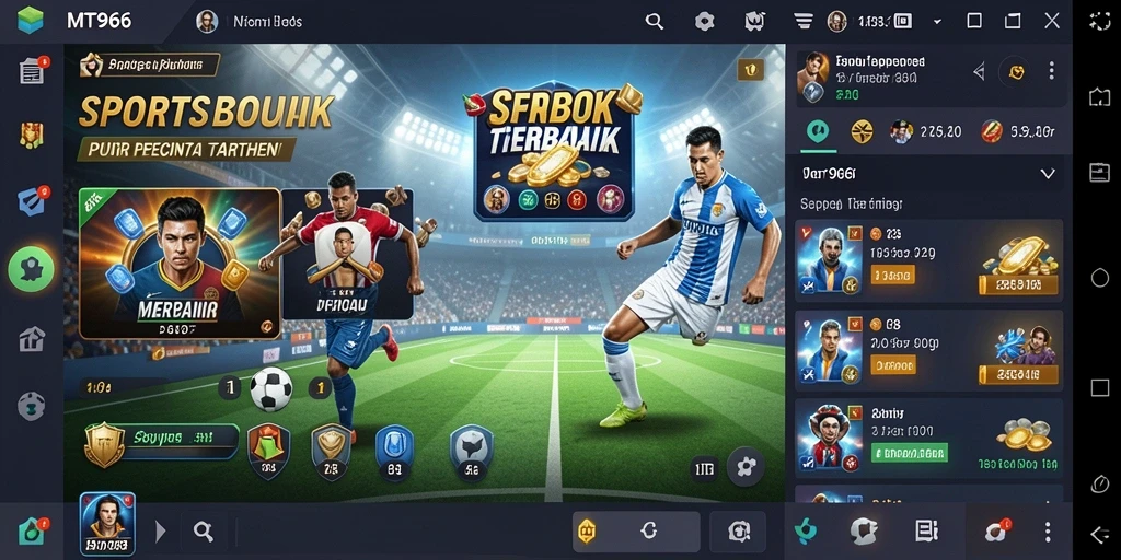 Screenshot menunjukkan tampilan antarmuka MT966 saat taruhan berlangsung.