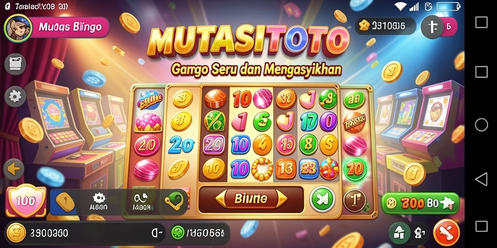 Tampilan gameplay menarik dari MUTASITOTO yang menyenangkan.