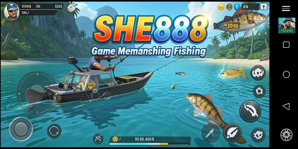 Tangkapan ikan yang mengesankan dalam gameplay SHE888.