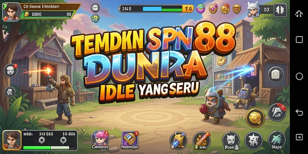 Screenshot utama SPN88 menampilkan konsep gameplay Idle yang menarik.